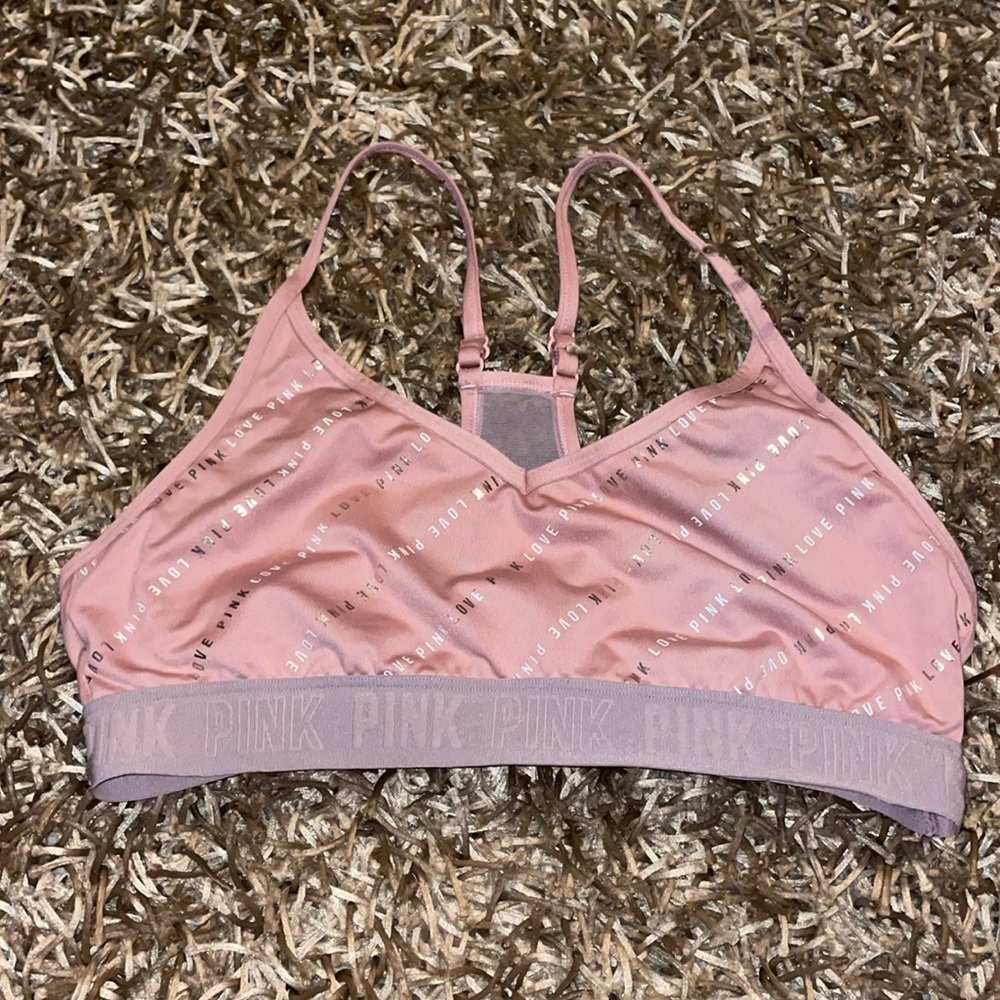 PINK Victoria’s Secret Ultimate Lightly Lined Sports Bra Size Large